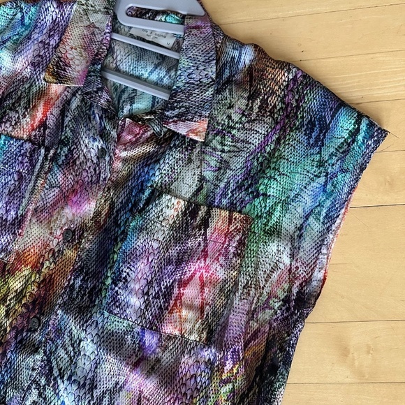 Lola & Sophie colorful Python shirt, M, CB2259 - Picture 7 of 8